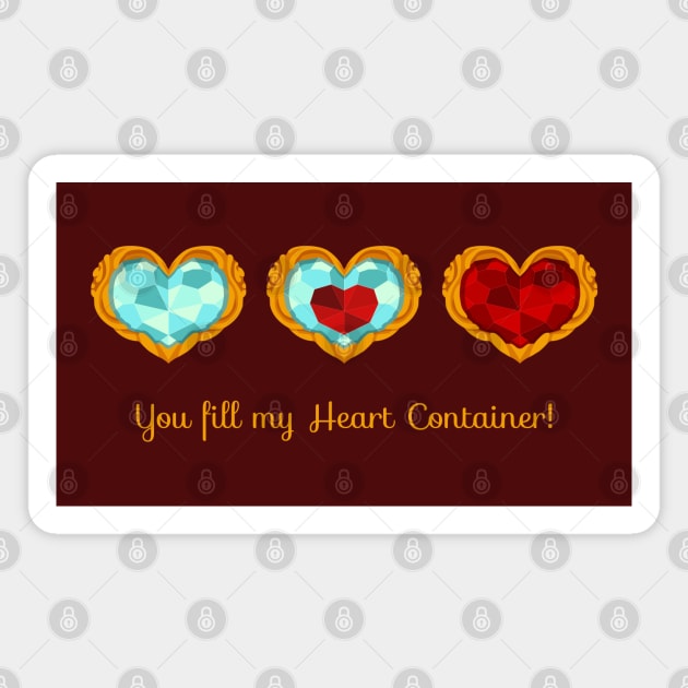 HEART CONTAINER Magnet by BadOdds